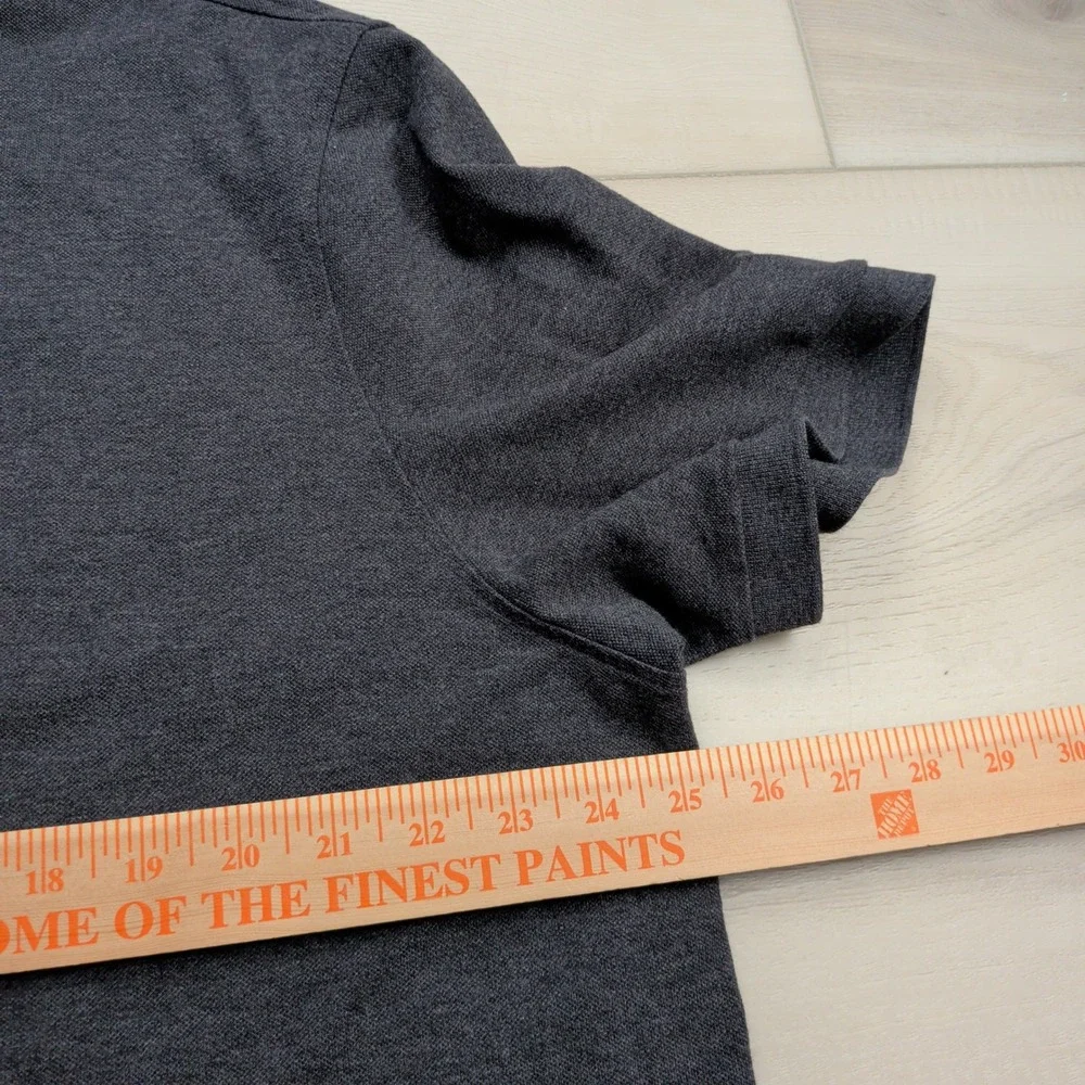 Charles Tyrwhitt Pique Polo Shirt Mens XXL Charcoal Grey Cotton Stretch